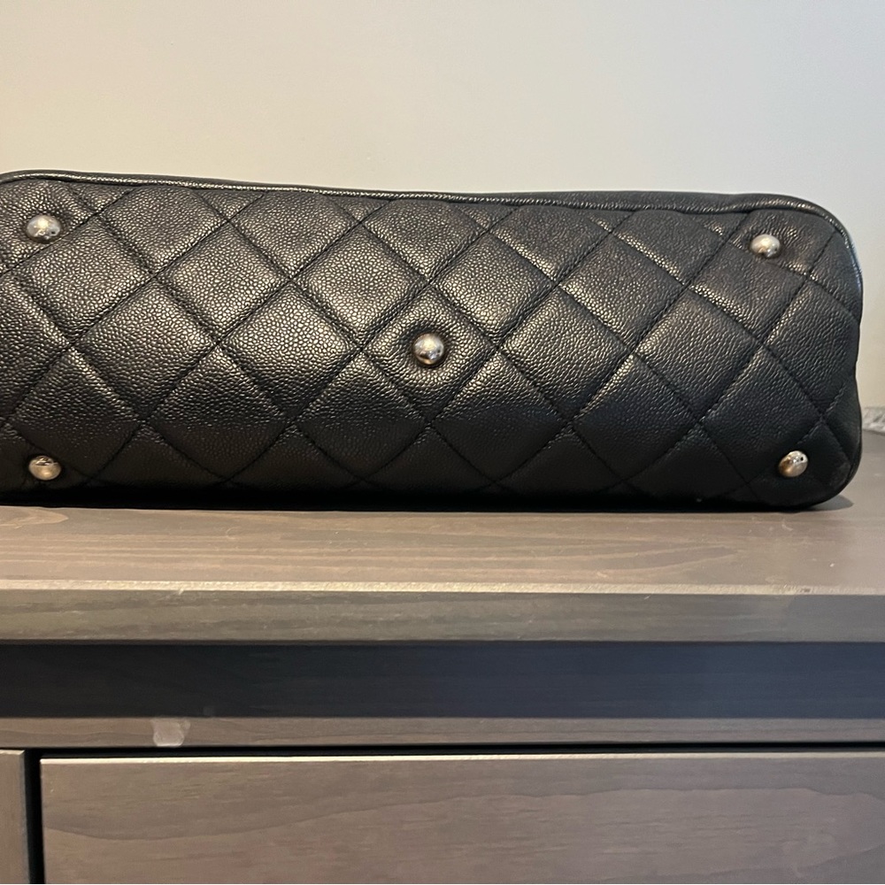 CHANEL Black Quilted Leather Tote with Interlocking CC up for reasonable offers! - Picture 11 of 14